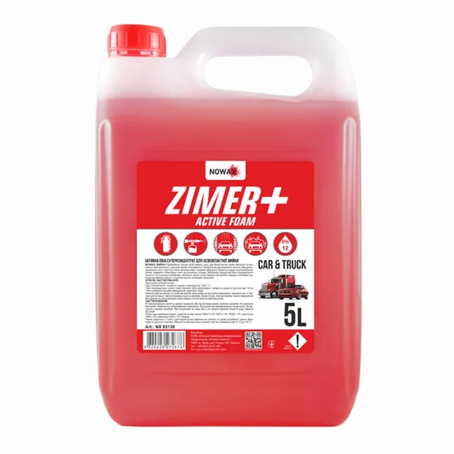 Піна активна суперконцентрат NOWAX ZIMER+ ACTIVE FOAM 5 л — Photo 1