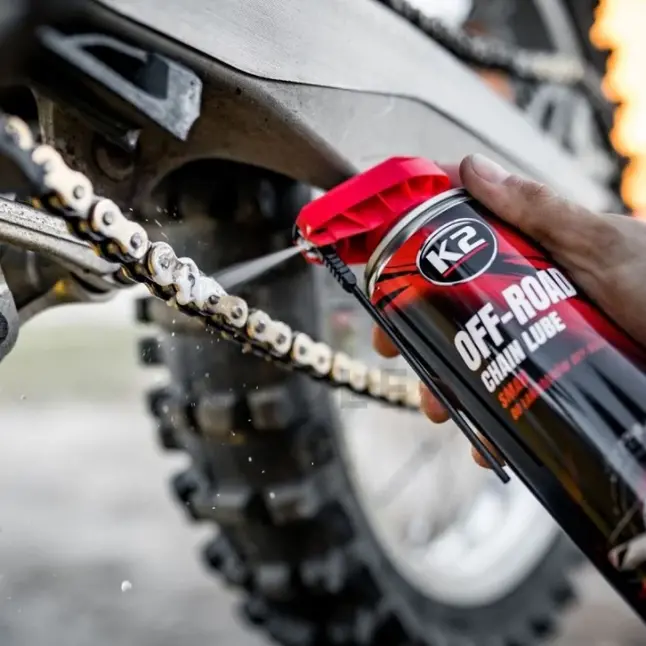 Мастило для ланцюгів K2 Off PRO Chain Lube рідке синтетичне прозоре аерозоль 250 мл — Photo 1