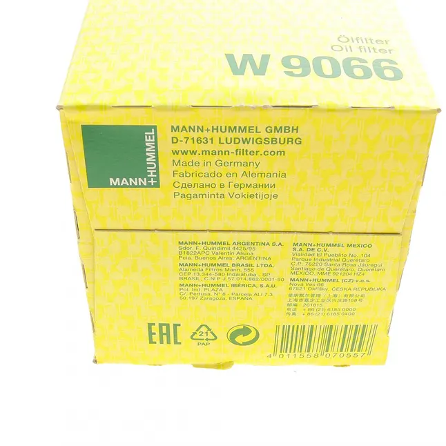 Фільтр масляний MANN-FILTER W 9066 — Photo 5