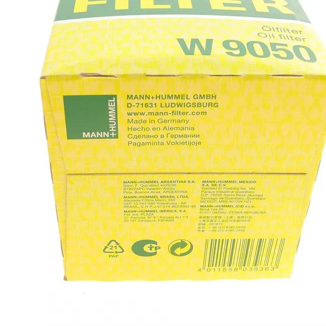 Фільтр масляний MANN-FILTER W 9050 — Photo 5