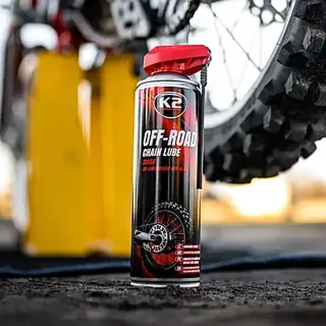 Мастило для ланцюгів K2 Off PRO Chain Lube рідке синтетичне прозоре аерозоль 250 мл — Photo 2
