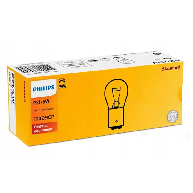 PHILIPS Автолампа 21/5W P21/5W 12V 21/5W BAY15D — Photo 1