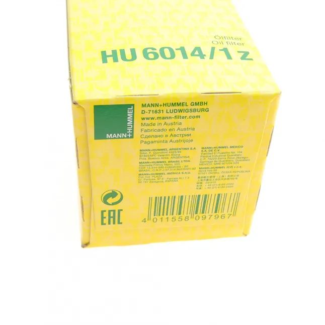 Фільтр масляний MANN-FILTER HU 6014/1 Z — Photo 5