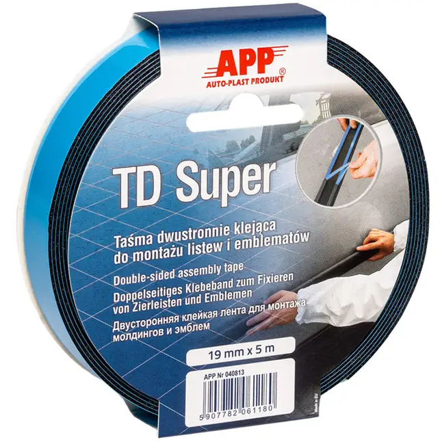APP Стрічка двустороння TD Super 25 мм х 5 м — Photo 1