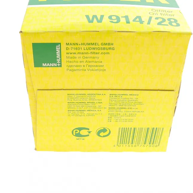 Фільтр масляний MANN-FILTER W 914/28 — Photo 5
