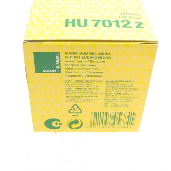 Фільтр масляний MANN-FILTER HU 7012 Z — Photo 6