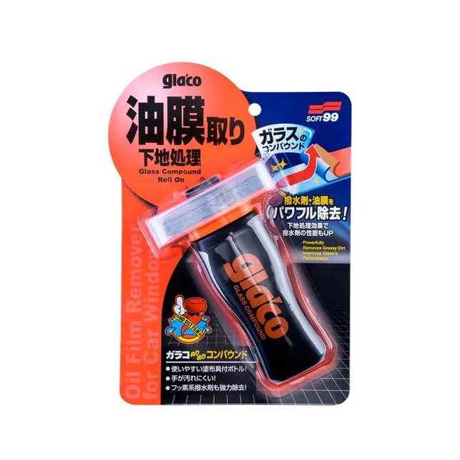 Абразивний очищувач скла Glaco Glass Compound Roll On, 100 мл